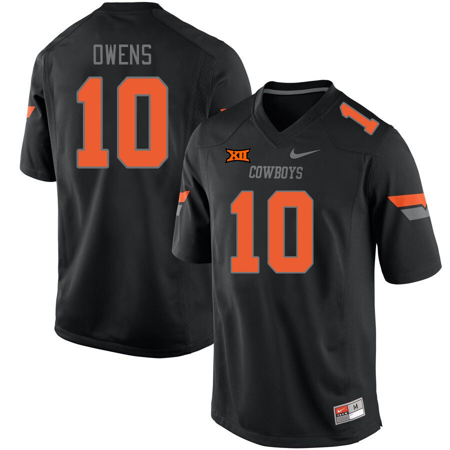 Oklahoma State Cowboys #10 Rashod Owens College Football Jerseys Stitched Sale-Retro Black
